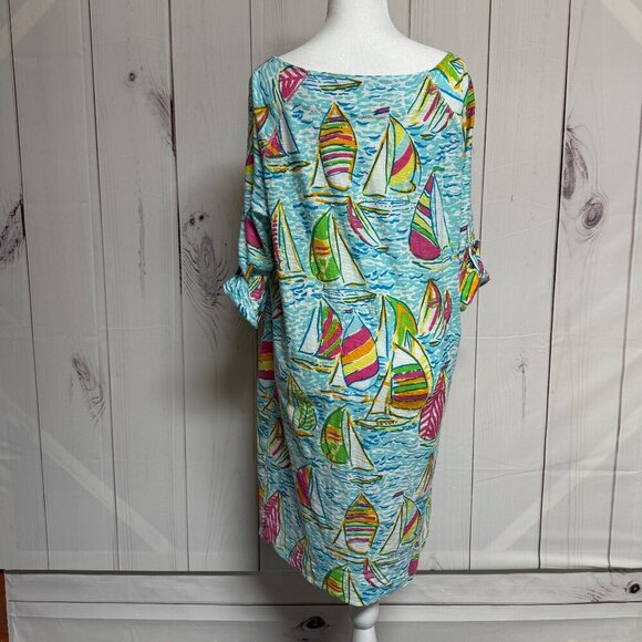 Lilly Pulitzer Camie Dress You Gotta Regatta Size Large, Style 32470, EUC!!! - Picture 2 of 10